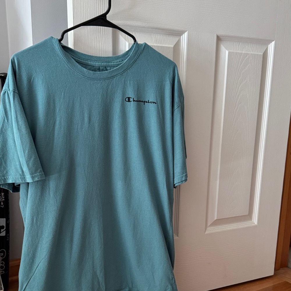 Champion Men's Teal Short Sleeve Tee